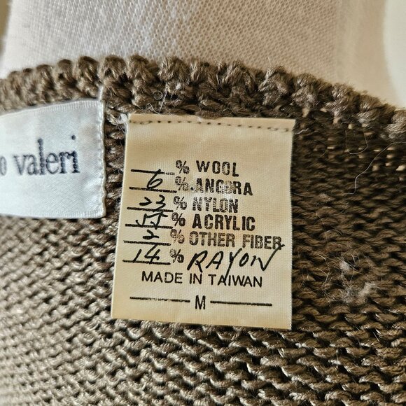 Vintage Franco Valeri Handmade Mohair Blend Knit Pullover Sweater M Art to Wear - Picture 8 of 8